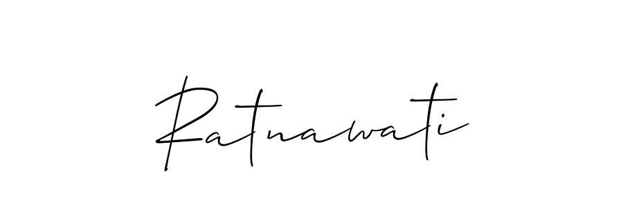 if you are searching for the best signature style for your name Ratnawati. so please give up your signature search. here we have designed multiple signature styles  using Allison_Script. Ratnawati signature style 2 images and pictures png
