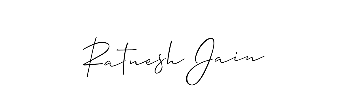 Also You can easily find your signature by using the search form. We will create Ratnesh Jain name handwritten signature images for you free of cost using Allison_Script sign style. Ratnesh Jain signature style 2 images and pictures png