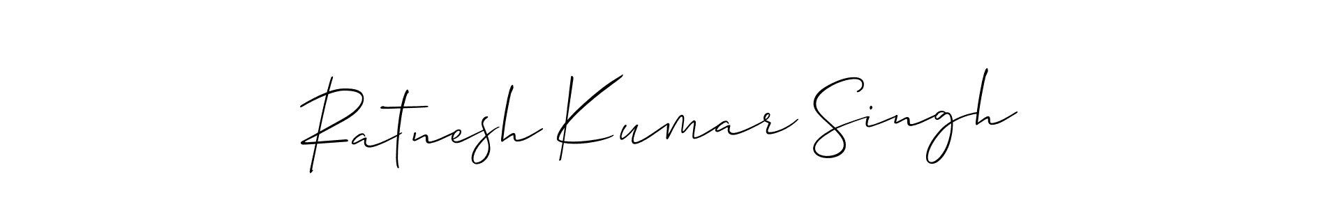 Make a beautiful signature design for name Ratnesh Kumar Singh. With this signature (Allison_Script) style, you can create a handwritten signature for free. Ratnesh Kumar Singh signature style 2 images and pictures png