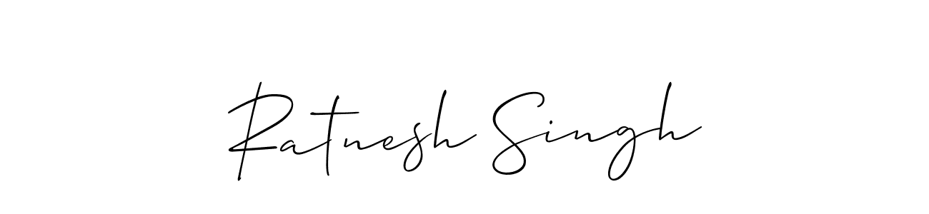 This is the best signature style for the Ratnesh Singh name. Also you like these signature font (Allison_Script). Mix name signature. Ratnesh Singh signature style 2 images and pictures png