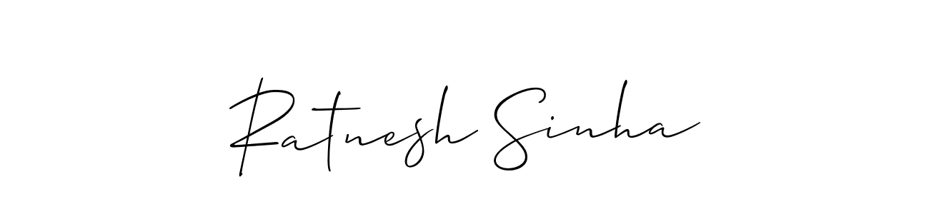 Make a beautiful signature design for name Ratnesh Sinha. Use this online signature maker to create a handwritten signature for free. Ratnesh Sinha signature style 2 images and pictures png