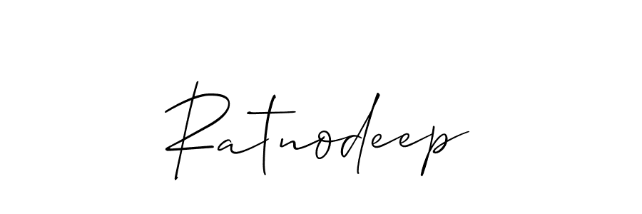 Ratnodeep stylish signature style. Best Handwritten Sign (Allison_Script) for my name. Handwritten Signature Collection Ideas for my name Ratnodeep. Ratnodeep signature style 2 images and pictures png