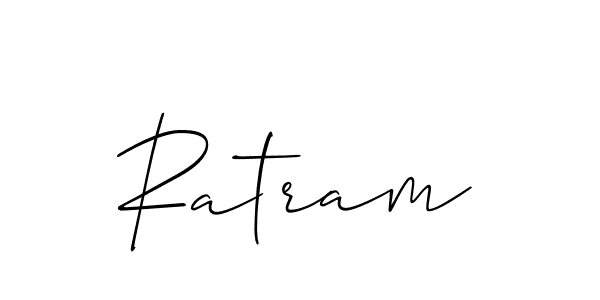 Best and Professional Signature Style for Ratram. Allison_Script Best Signature Style Collection. Ratram signature style 2 images and pictures png