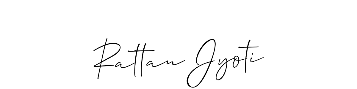 Similarly Allison_Script is the best handwritten signature design. Signature creator online .You can use it as an online autograph creator for name Rattan Jyoti. Rattan Jyoti signature style 2 images and pictures png