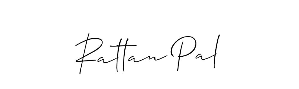 How to make Rattan Pal name signature. Use Allison_Script style for creating short signs online. This is the latest handwritten sign. Rattan Pal signature style 2 images and pictures png