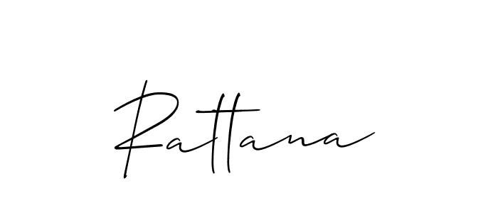 Rattana stylish signature style. Best Handwritten Sign (Allison_Script) for my name. Handwritten Signature Collection Ideas for my name Rattana. Rattana signature style 2 images and pictures png