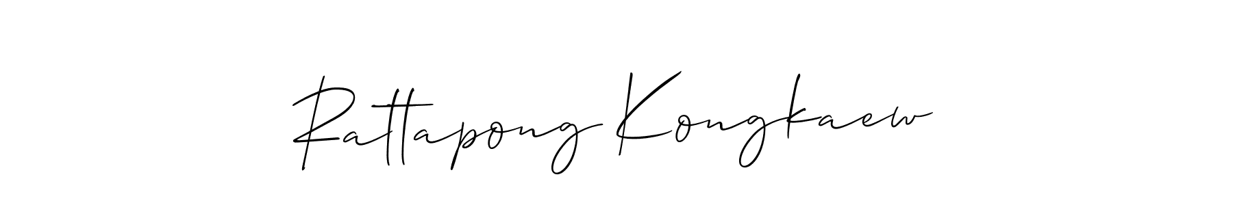 How to make Rattapong Kongkaew signature? Allison_Script is a professional autograph style. Create handwritten signature for Rattapong Kongkaew name. Rattapong Kongkaew signature style 2 images and pictures png