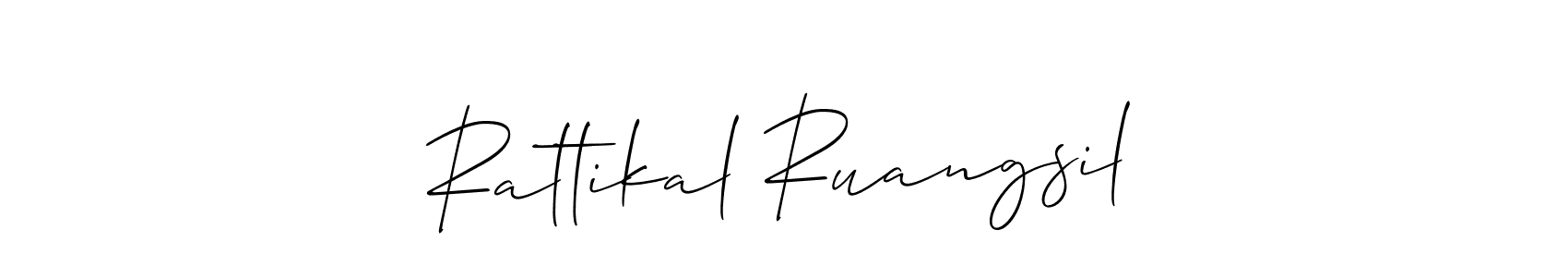 See photos of Rattikal Ruangsil official signature by Spectra . Check more albums & portfolios. Read reviews & check more about Allison_Script font. Rattikal Ruangsil signature style 2 images and pictures png