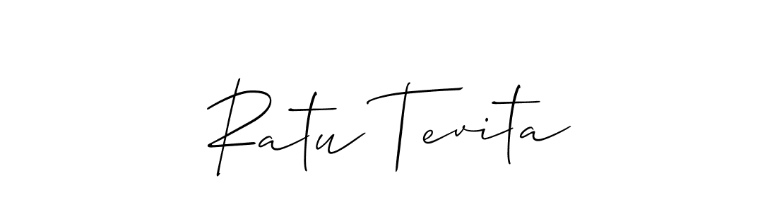 The best way (Allison_Script) to make a short signature is to pick only two or three words in your name. The name Ratu Tevita include a total of six letters. For converting this name. Ratu Tevita signature style 2 images and pictures png