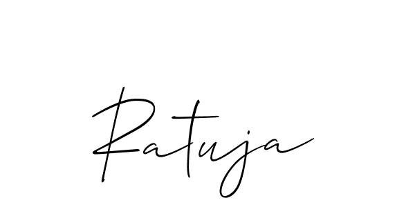 Also You can easily find your signature by using the search form. We will create Ratuja name handwritten signature images for you free of cost using Allison_Script sign style. Ratuja signature style 2 images and pictures png