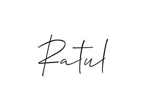Make a beautiful signature design for name Ratul. Use this online signature maker to create a handwritten signature for free. Ratul signature style 2 images and pictures png