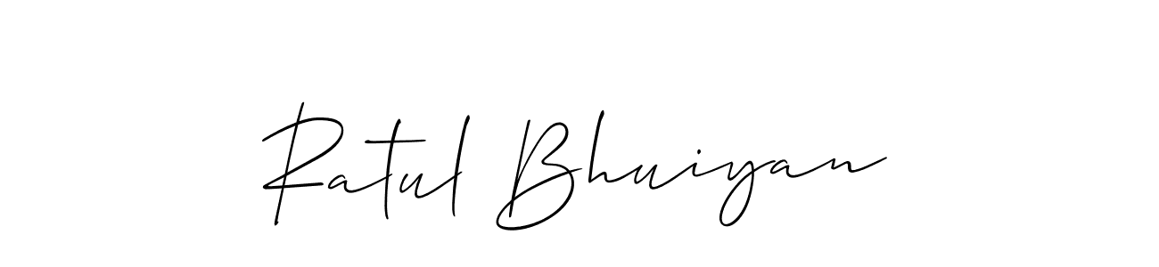 Similarly Allison_Script is the best handwritten signature design. Signature creator online .You can use it as an online autograph creator for name Ratul Bhuiyan. Ratul Bhuiyan signature style 2 images and pictures png