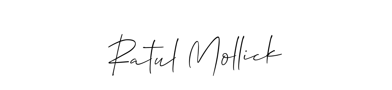 Similarly Allison_Script is the best handwritten signature design. Signature creator online .You can use it as an online autograph creator for name Ratul Mollick. Ratul Mollick signature style 2 images and pictures png