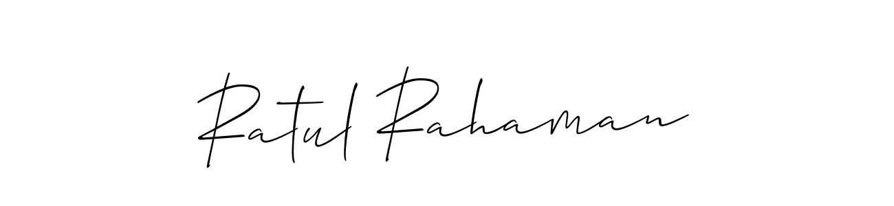 Similarly Allison_Script is the best handwritten signature design. Signature creator online .You can use it as an online autograph creator for name Ratul Rahaman. Ratul Rahaman signature style 2 images and pictures png