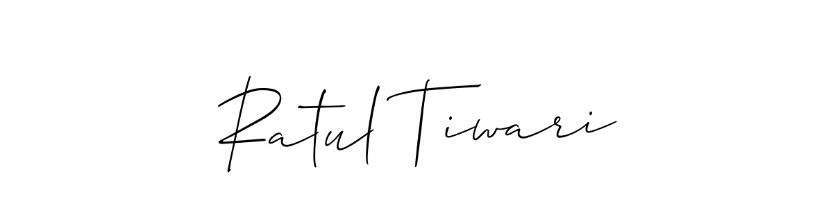How to Draw Ratul Tiwari signature style? Allison_Script is a latest design signature styles for name Ratul Tiwari. Ratul Tiwari signature style 2 images and pictures png