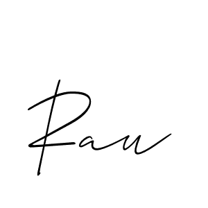 How to make Rau name signature. Use Allison_Script style for creating short signs online. This is the latest handwritten sign. Rau signature style 2 images and pictures png