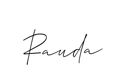 Rauda stylish signature style. Best Handwritten Sign (Allison_Script) for my name. Handwritten Signature Collection Ideas for my name Rauda. Rauda signature style 2 images and pictures png
