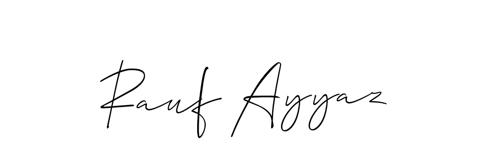 Use a signature maker to create a handwritten signature online. With this signature software, you can design (Allison_Script) your own signature for name Rauf Ayyaz. Rauf Ayyaz signature style 2 images and pictures png