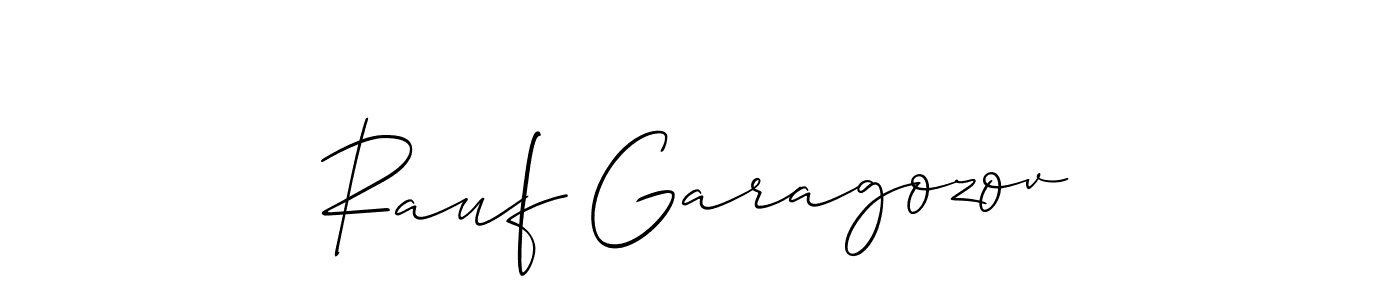 The best way (Allison_Script) to make a short signature is to pick only two or three words in your name. The name Rauf Garagozov include a total of six letters. For converting this name. Rauf Garagozov signature style 2 images and pictures png