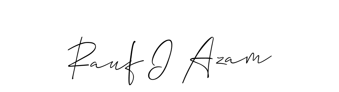 Create a beautiful signature design for name Rauf I Azam. With this signature (Allison_Script) fonts, you can make a handwritten signature for free. Rauf I Azam signature style 2 images and pictures png