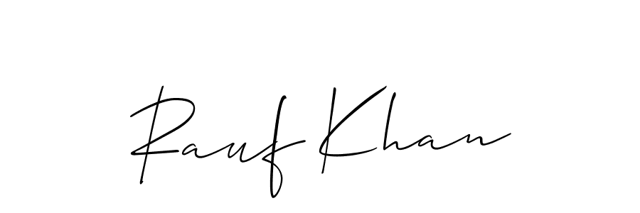 Create a beautiful signature design for name Rauf Khan. With this signature (Allison_Script) fonts, you can make a handwritten signature for free. Rauf Khan signature style 2 images and pictures png