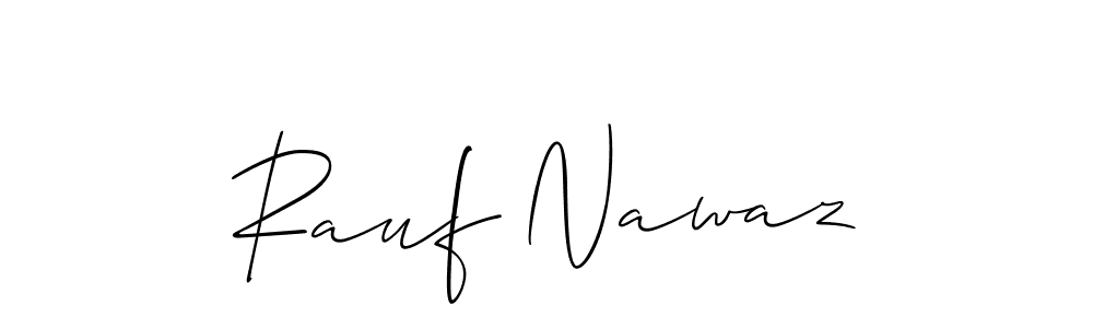 How to make Rauf Nawaz name signature. Use Allison_Script style for creating short signs online. This is the latest handwritten sign. Rauf Nawaz signature style 2 images and pictures png