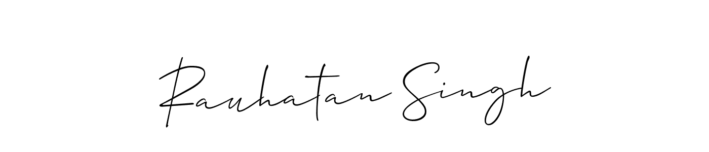 Allison_Script is a professional signature style that is perfect for those who want to add a touch of class to their signature. It is also a great choice for those who want to make their signature more unique. Get Rauhatan Singh name to fancy signature for free. Rauhatan Singh signature style 2 images and pictures png