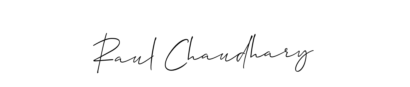 The best way (Allison_Script) to make a short signature is to pick only two or three words in your name. The name Raul Chaudhary include a total of six letters. For converting this name. Raul Chaudhary signature style 2 images and pictures png