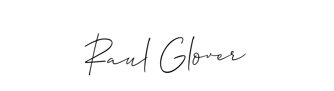 Use a signature maker to create a handwritten signature online. With this signature software, you can design (Allison_Script) your own signature for name Raul Glover. Raul Glover signature style 2 images and pictures png