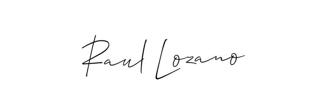 Best and Professional Signature Style for Raul Lozano. Allison_Script Best Signature Style Collection. Raul Lozano signature style 2 images and pictures png