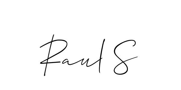 Once you've used our free online signature maker to create your best signature Allison_Script style, it's time to enjoy all of the benefits that Raul S name signing documents. Raul S signature style 2 images and pictures png