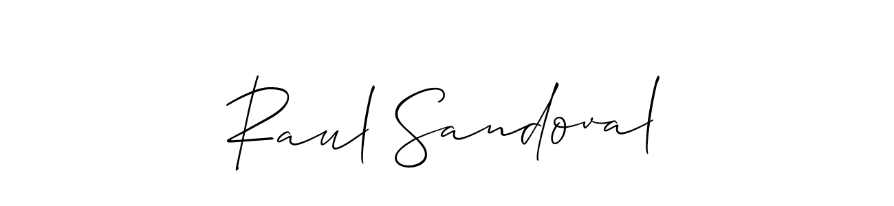 Best and Professional Signature Style for Raul Sandoval. Allison_Script Best Signature Style Collection. Raul Sandoval signature style 2 images and pictures png