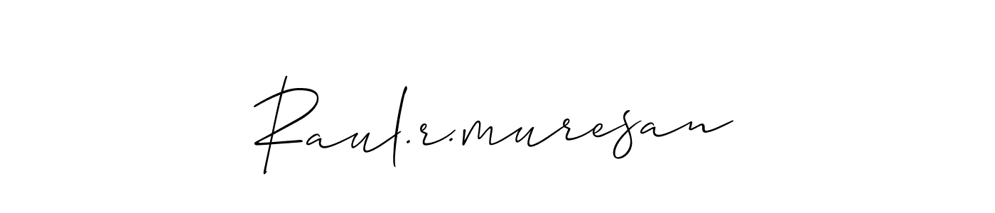Design your own signature with our free online signature maker. With this signature software, you can create a handwritten (Allison_Script) signature for name Raul.r.muresan. Raul.r.muresan signature style 2 images and pictures png