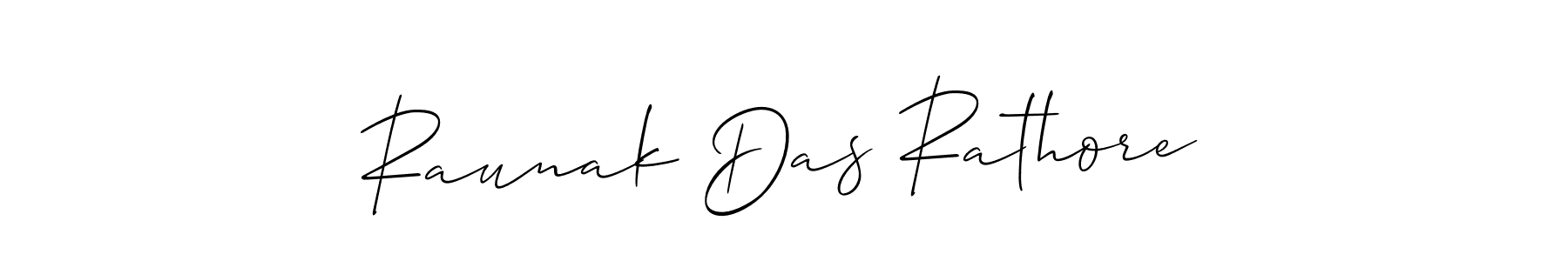 Raunak Das Rathore stylish signature style. Best Handwritten Sign (Allison_Script) for my name. Handwritten Signature Collection Ideas for my name Raunak Das Rathore. Raunak Das Rathore signature style 2 images and pictures png