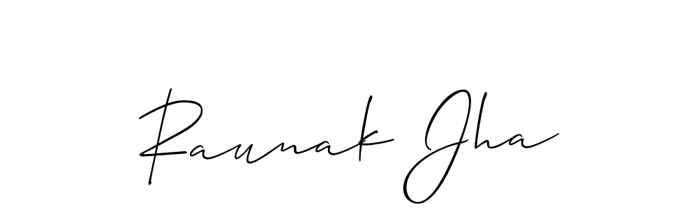 This is the best signature style for the Raunak Jha name. Also you like these signature font (Allison_Script). Mix name signature. Raunak Jha signature style 2 images and pictures png