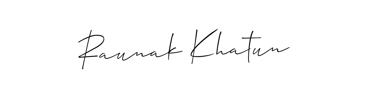 How to Draw Raunak Khatun signature style? Allison_Script is a latest design signature styles for name Raunak Khatun. Raunak Khatun signature style 2 images and pictures png