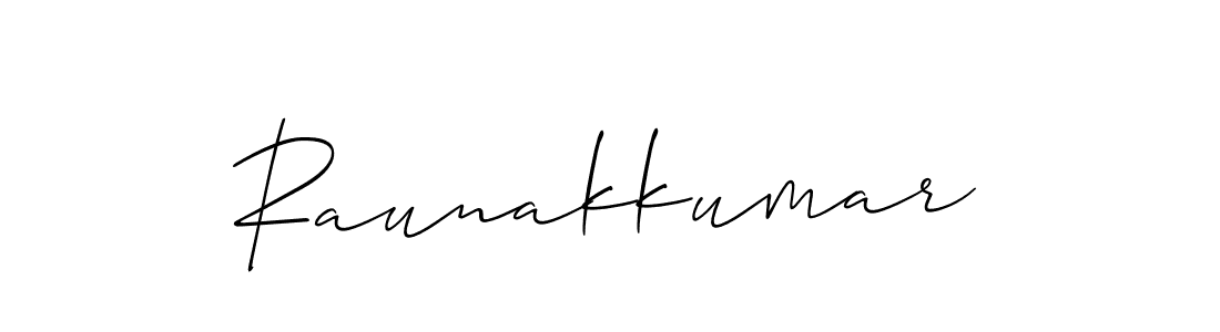 Similarly Allison_Script is the best handwritten signature design. Signature creator online .You can use it as an online autograph creator for name Raunakkumar. Raunakkumar signature style 2 images and pictures png