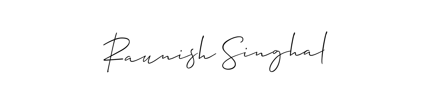 Best and Professional Signature Style for Raunish Singhal. Allison_Script Best Signature Style Collection. Raunish Singhal signature style 2 images and pictures png