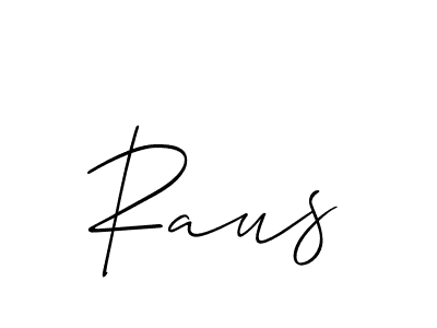 Raus stylish signature style. Best Handwritten Sign (Allison_Script) for my name. Handwritten Signature Collection Ideas for my name Raus. Raus signature style 2 images and pictures png
