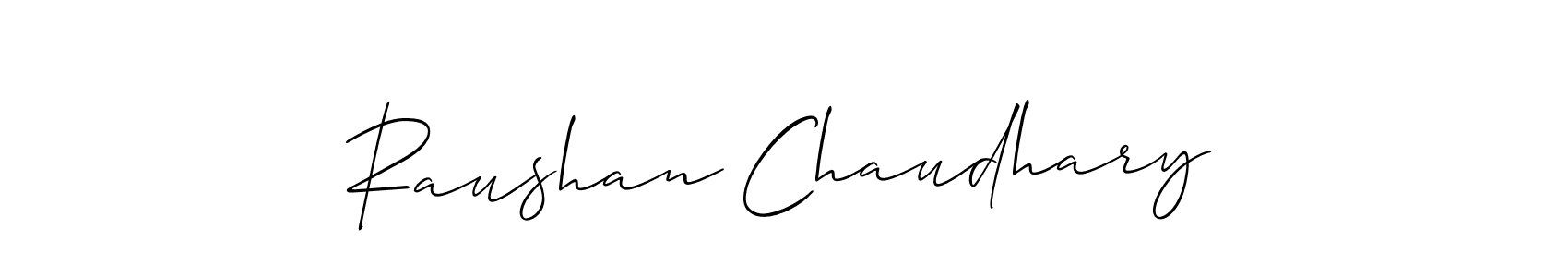 How to Draw Raushan Chaudhary signature style? Allison_Script is a latest design signature styles for name Raushan Chaudhary. Raushan Chaudhary signature style 2 images and pictures png