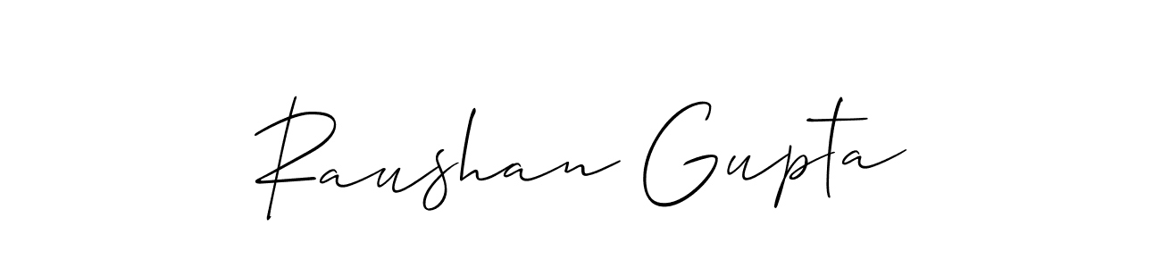 Also You can easily find your signature by using the search form. We will create Raushan Gupta name handwritten signature images for you free of cost using Allison_Script sign style. Raushan Gupta signature style 2 images and pictures png