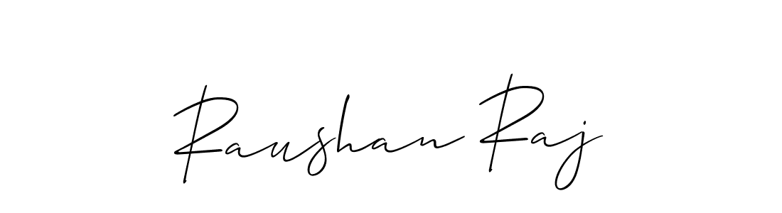 Raushan Raj stylish signature style. Best Handwritten Sign (Allison_Script) for my name. Handwritten Signature Collection Ideas for my name Raushan Raj. Raushan Raj signature style 2 images and pictures png