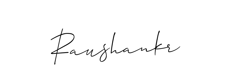 Design your own signature with our free online signature maker. With this signature software, you can create a handwritten (Allison_Script) signature for name Raushankr. Raushankr signature style 2 images and pictures png