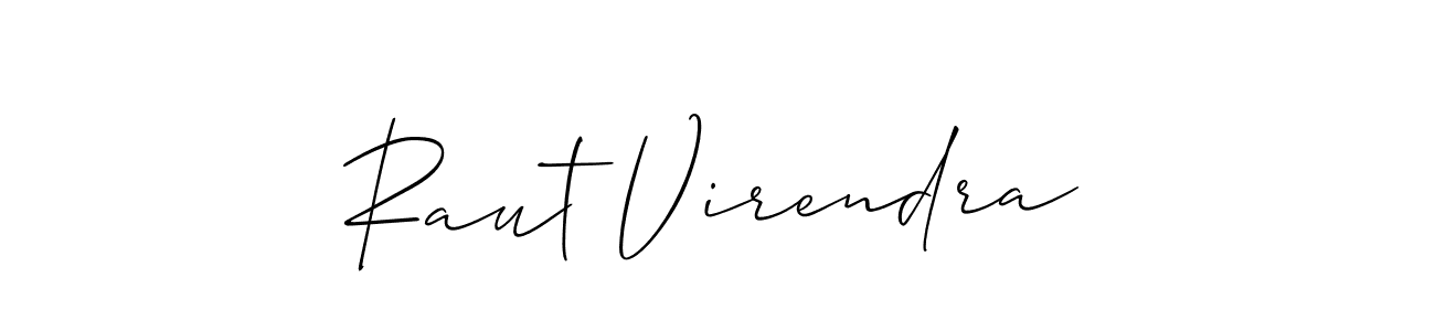 Use a signature maker to create a handwritten signature online. With this signature software, you can design (Allison_Script) your own signature for name Raut Virendra. Raut Virendra signature style 2 images and pictures png