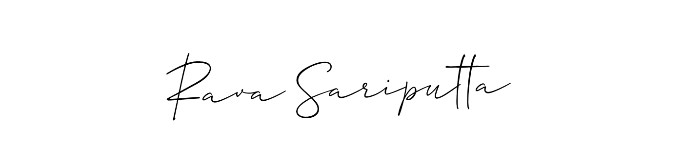 This is the best signature style for the Rava Sariputta name. Also you like these signature font (Allison_Script). Mix name signature. Rava Sariputta signature style 2 images and pictures png