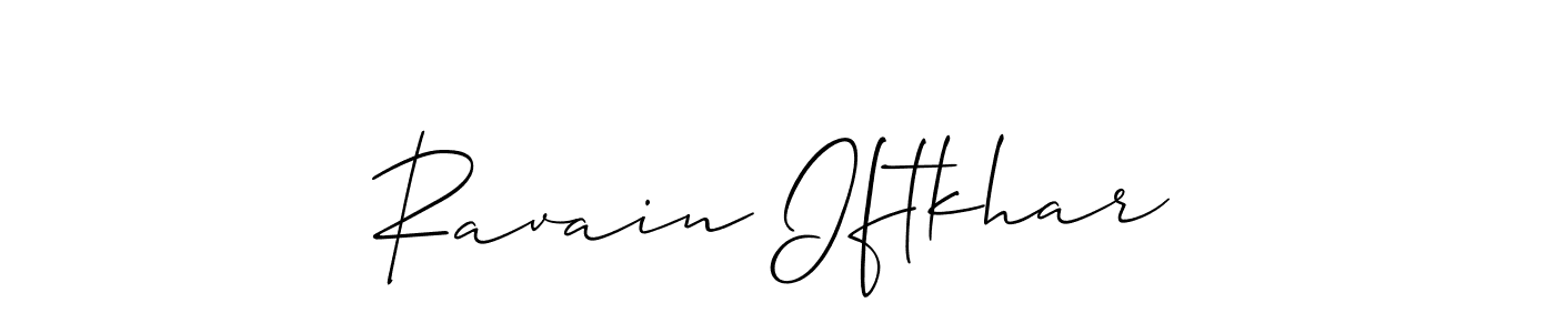 It looks lik you need a new signature style for name Ravain Iftkhar. Design unique handwritten (Allison_Script) signature with our free signature maker in just a few clicks. Ravain Iftkhar signature style 2 images and pictures png