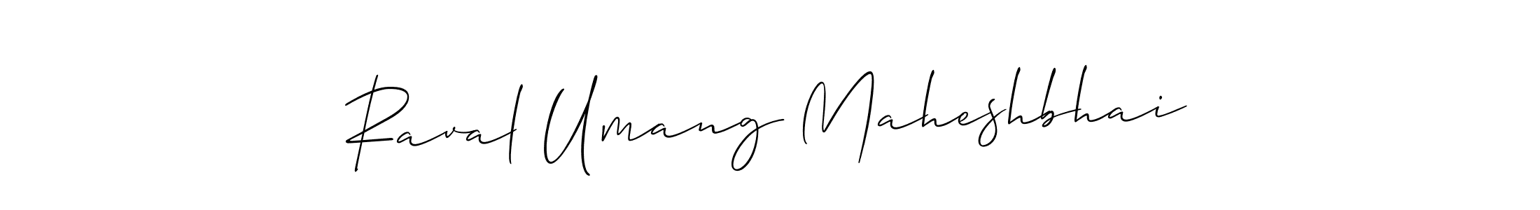Similarly Allison_Script is the best handwritten signature design. Signature creator online .You can use it as an online autograph creator for name Raval Umang Maheshbhai. Raval Umang Maheshbhai signature style 2 images and pictures png