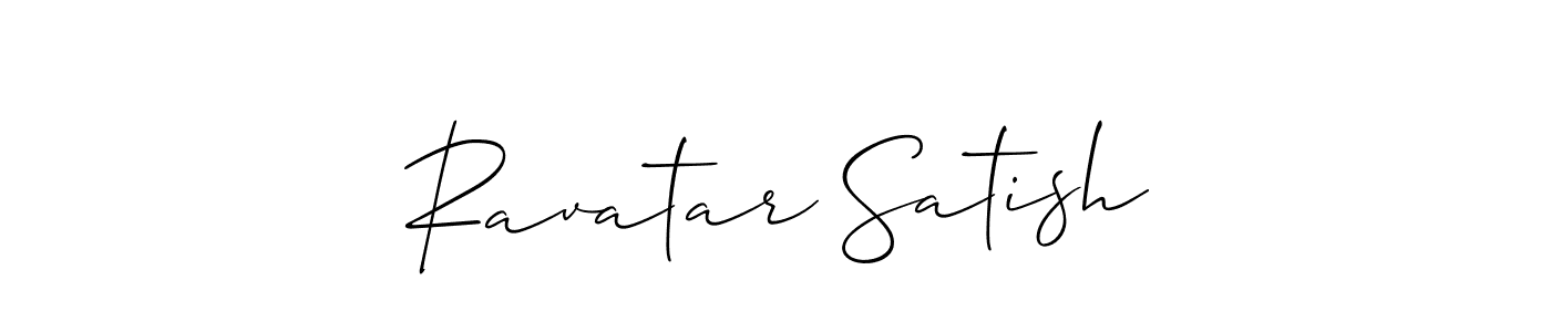 Here are the top 10 professional signature styles for the name Ravatar Satish. These are the best autograph styles you can use for your name. Ravatar Satish signature style 2 images and pictures png