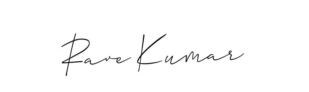 The best way (Allison_Script) to make a short signature is to pick only two or three words in your name. The name Rave Kumar include a total of six letters. For converting this name. Rave Kumar signature style 2 images and pictures png