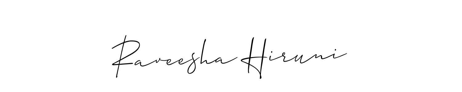 This is the best signature style for the Raveesha Hiruni name. Also you like these signature font (Allison_Script). Mix name signature. Raveesha Hiruni signature style 2 images and pictures png